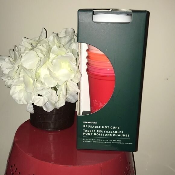 NEW Starbucks Holiday 2019 Reusable Hot Cups - Picture 1 of 5